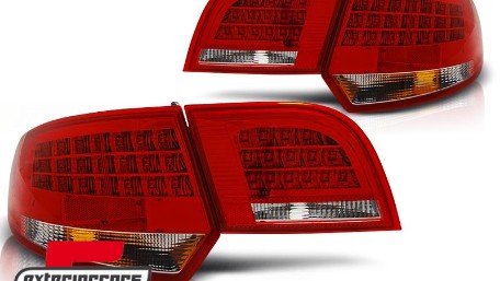 LED stražnja svjetla (crvena/kristal) / Audi A3 Sportback (2004-2008), LDAU90