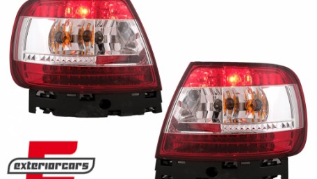 LED stražnja svjetla (crvena/kristal) / Audi A4 B5 (1994-09.2000) limuzina, LDAU25