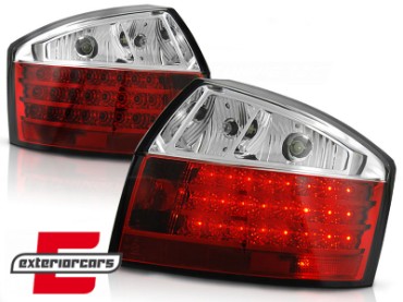 LED stražnja svjetla (crvena/kristal) / Audi A4 B6 (2000-2004) limuzina, LDAU27