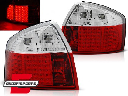 LED stražnja svjetla (crvena/kristal) / Audi A4 B6 (2000-2004) limuzina, LDAU79