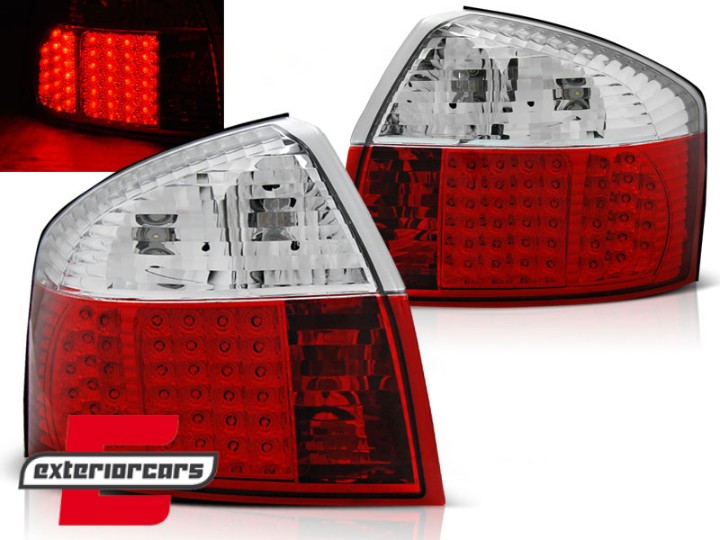 LED stražnja svjetla (crvena/kristal) / Audi A4 B6 (2000-2004) limuzina, LDAU79