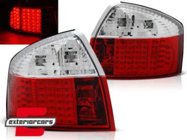 LED stražnja svjetla (crvena/kristal) / Audi A4 B6 (2000-2004) limuzina, LDAU79
