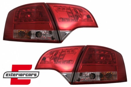 LED stražnja svjetla (crvena/kristal) / Audi A4 B7 (2004-2008) karavan, LDAU37