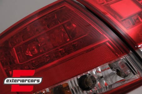 LED stražnja svjetla (crvena/kristal) / Audi A4 B7 (2004-2008) karavan, LDAU37