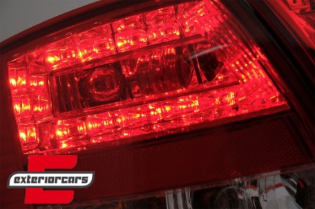 LED stražnja svjetla (crvena/kristal) / Audi A4 B7 (2004-2008) karavan, LDAU37
