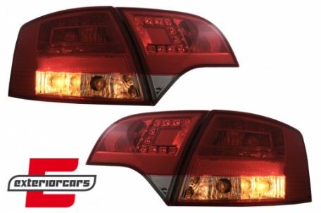 LED stražnja svjetla (crvena/kristal) / Audi A4 B7 (2004-2008) karavan, LDAU37
