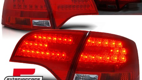 LED stražnja svjetla (crvena/kristal) / Audi A4 B7 (2004-2008) karavan, LDAU60