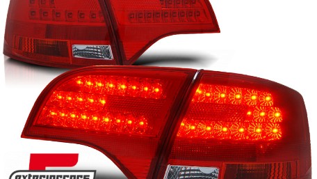 LED stražnja svjetla (crvena/kristal) / Audi A4 B7 (2004-2008) karavan, LDAU60