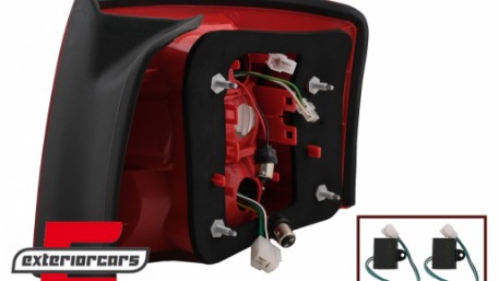 LED stražnja svjetla (crvena/kristal) / Audi A6 4B C5 karavan (1997-2004), LDAU04