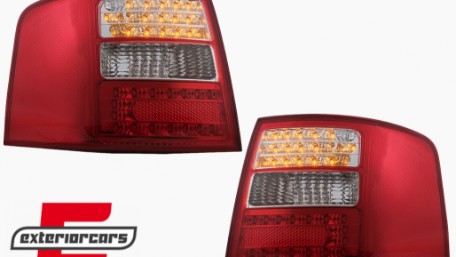 LED stražnja svjetla (crvena/kristal) / Audi A6 4B C5 karavan (1997-2004), LDAU04
