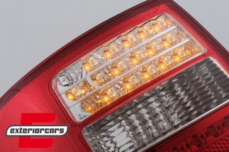 LED stražnja svjetla (crvena/kristal) / Audi A6 4B C5 karavan (1997-2004), LDAU04