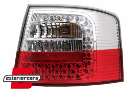 LED stražnja svjetla (crvena/kristal) / Audi A6 4B C5 karavan (1997-2004), LDAU51