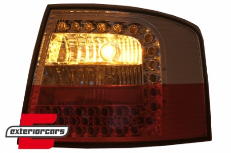 LED stražnja svjetla (crvena/kristal) / Audi A6 4B C5 karavan (1997-2004), LDAU51