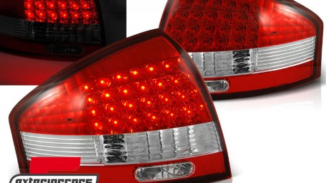 LED stražnja svjetla (crvena/kristal) / Audi A6 C5 limuzina (1997-2004), LDAU03