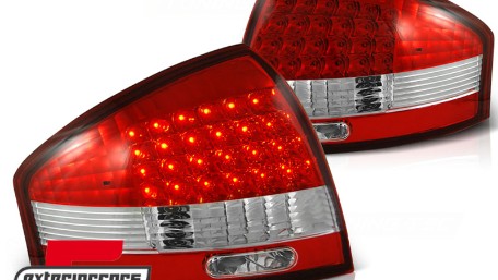 LED stražnja svjetla (crvena/kristal) / Audi A6 C5 limuzina (1997-2004), LDAU03