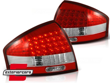 LED stražnja svjetla (crvena/kristal) / Audi A6 C5 limuzina (1997-2004), LDAU03