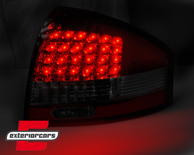 LED stražnja svjetla (crvena/kristal) / Audi A6 C5 limuzina (1997-2004), LDAU03