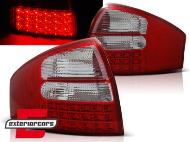 LED stražnja svjetla (crvena/kristal) / Audi A6 C5 limuzina (1997-2004), LDAU76
