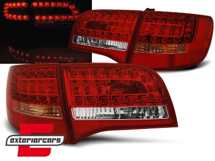 LED stražnja svjetla (crvena/kristal) / Audi A6 C6 4F karavan (2005-2008), LDAUD8