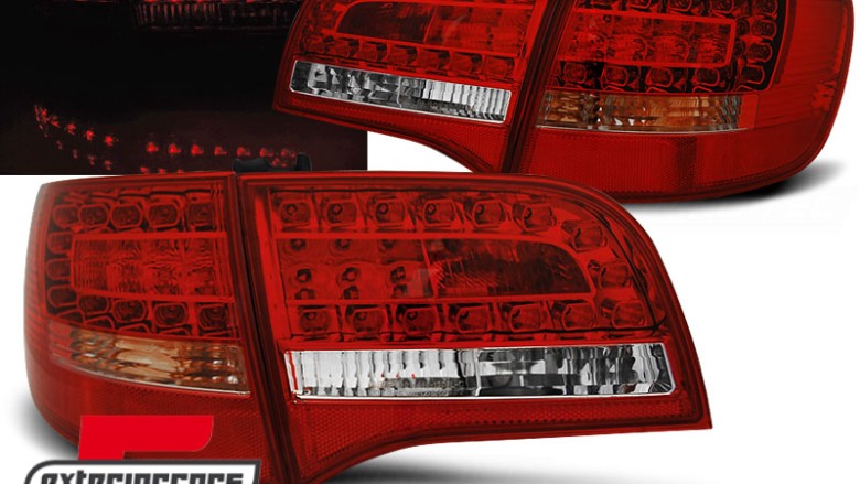 LED stražnja svjetla (crvena/kristal) / Audi A6 C6 4F karavan (2005-2008), LDAUD8