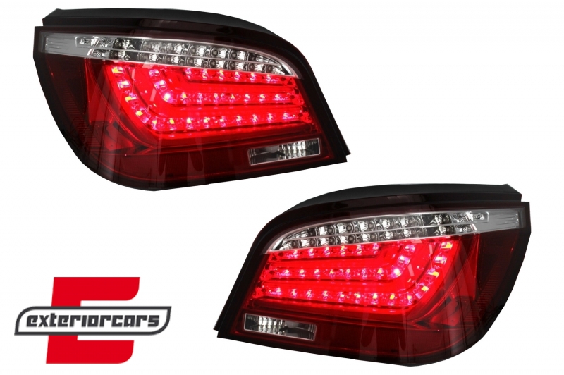 LED stražnja svjetla (crvena/kristal) / BMW serije 5 E60 (2003-03.2007) limuzina, LDBME8