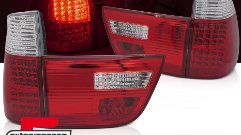 LED stražnja svjetla (crvena/kristal) / BMW X5 E53 (1999-2003), LDBMM8