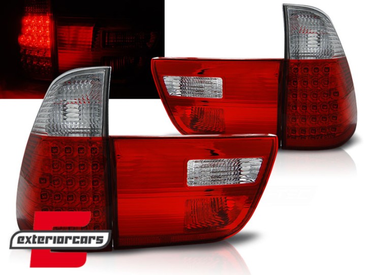 LED stražnja svjetla (crvena/kristal) / BMW X5 E53 (1999-2006), LDBMA3