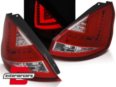 LED stražnja svjetla (crvena/kristal) / Ford Fiesta Mk7 (2008-2012) hatchback, LDFO45