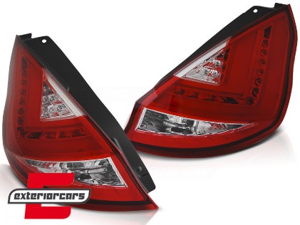LED stražnja svjetla (crvena/kristal) / Ford Fiesta Mk7 (2008-2012) hatchback, LDFO45
