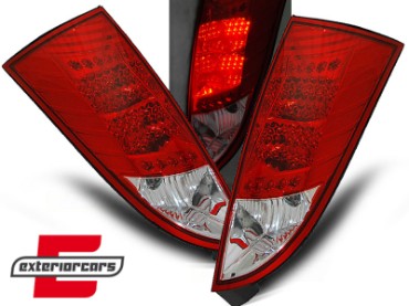 LED stražnja svjetla (crvena/kristal) / Ford Focus Mk1 Hatchback (1998-2004), LDFO04