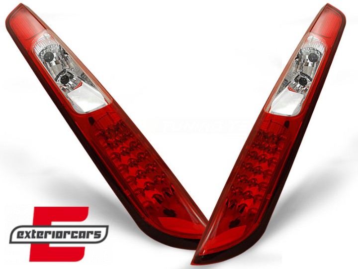 LED stražnja svjetla (crvena/kristal) / Ford Focus Mk2 Hatchback (2004-2008), LDFO07