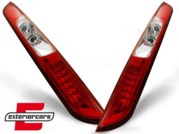 LED stražnja svjetla (crvena/kristal) / Ford Focus Mk2 Hatchback (2004-2008), LDFO07