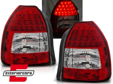 LED stražnja svjetla (crvena/kristal) / HONDA Civic V Hatchback 3V (09.1995-02.2001), LDHO02