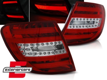 LED stražnja svjetla (crvena/kristal) / Mercedes C-klasa S204 karavan (2007-2010), LDME75