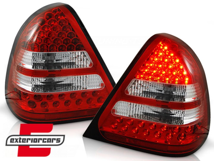 LED stražnja svjetla (crvena/kristal) / Mercedes C-klasa W202 limuzina (1993-2000), LDME14