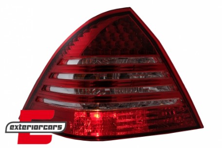 LED stražnja svjetla (crvena/kristal) / Mercedes C-klasa W203 (2000-2004) limuzina, LDME59