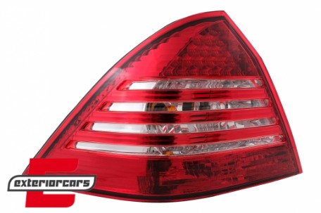 LED stražnja svjetla (crvena/kristal) / Mercedes C-klasa W203 (2000-2004) limuzina, LDME59