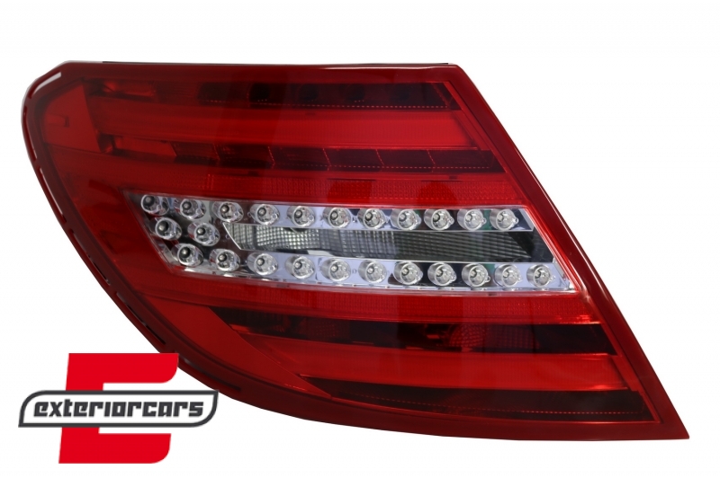 LED stražnja svjetla (crvena/kristal) / Mercedes C-klasa W204 limuzina (2007-2010), LDME64