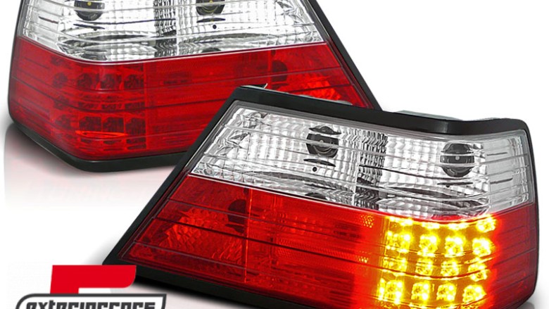 LED stražnja svjetla (crvena/kristal) / Mercedes E-klasa W124 (1985-1995), LDME02
