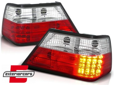 LED stražnja svjetla (crvena/kristal) / Mercedes E-klasa W124 (1985-1995), LDME02