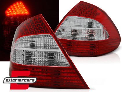 LED stražnja svjetla (crvena/kristal) / Mercedes E-klasa W211 limuzina (2002-04.2006), LDME19