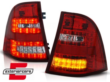 LED stražnja svjetla (crvena/kristal) / Mercedes ML M-klasa (1998-2005), LDME21