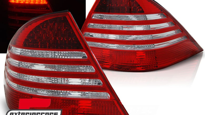 LED stražnja svjetla (crvena/kristal) / Mercedes S-klasa W220 (1998-2005), LDME48
