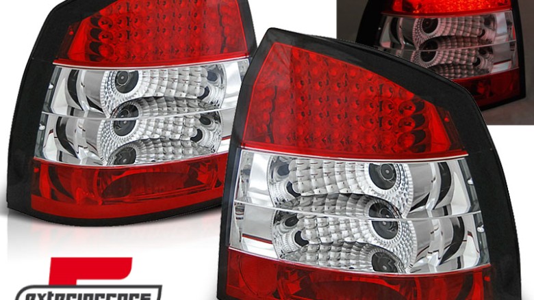 LED stražnja svjetla (crvena/kristal) / Opel Astra G (1997-2004) hatchback 3V 5V, LDOP06