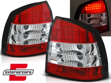 LED stražnja svjetla (crvena/kristal) / Opel Astra G (1997-2004) hatchback 3V 5V, LDOP06