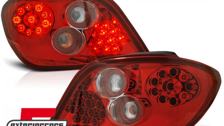 LED stražnja svjetla (crvena/kristal) / Peugeot 307 hatchback (04.2001-2007), LDPE02