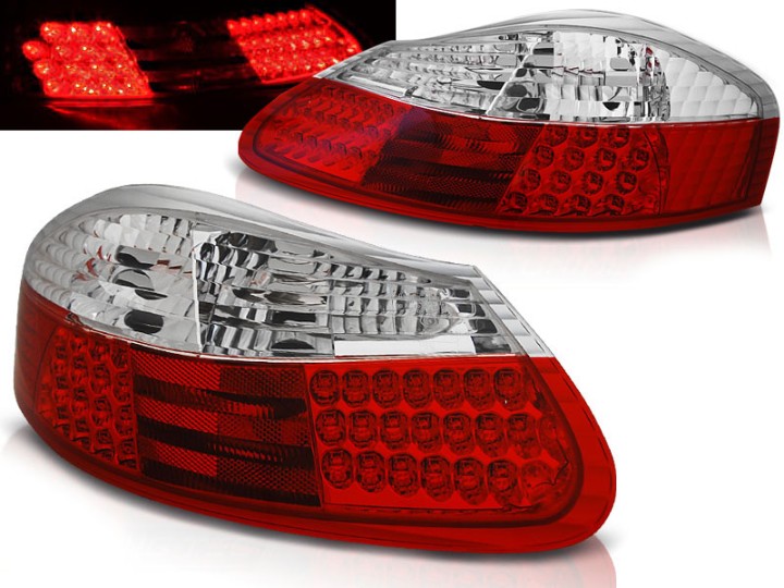 LED stražnja svjetla (crvena/kristal) / Porsche Boxter 986 (1996-2004), LDPO05