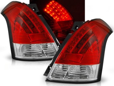 LED stražnja svjetla (crvena/kristal) / Suzuki Swift (05.2005-2010), LDSI02