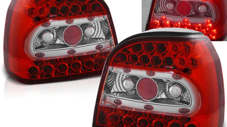 LED stražnja svjetla (crvena/kristal) / Volkswagen Golf 3 (09.1991-08.1997), LDVW13