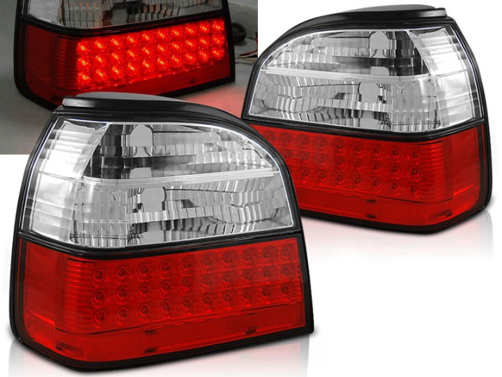 LED stražnja svjetla (crvena/kristal) / Volkswagen Golf 3 (09.1991-08.1997), LDVW35